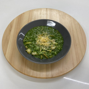 Rizoto spinaci con polo